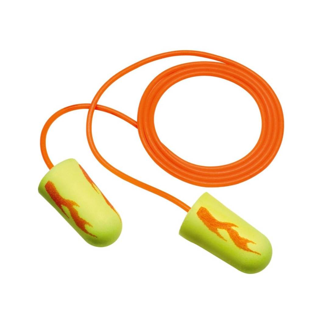 Earplug Corded Hearing Conservation In Poly Bag Regular Size 311-1257 Yellow Neon Blasts 1000 Pair P