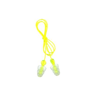 Earplug Corded Tri-Flange Hearing Conservation P3000 400 Pair Per Case