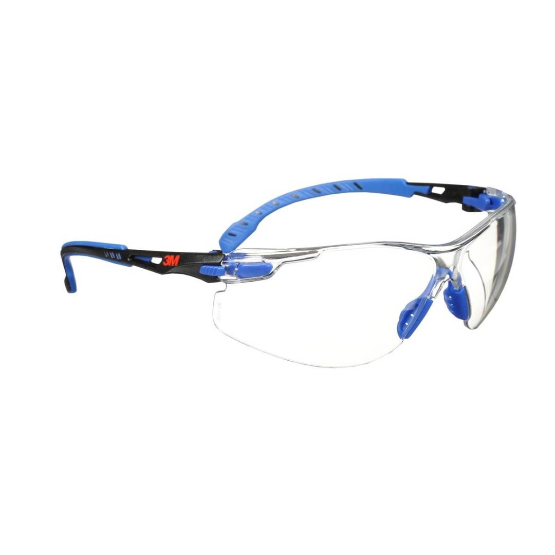 Glasses Safety Clear Anti-Fog Lens Blackblue Frame S1101Sgaf Solus 1000 Series 20Case