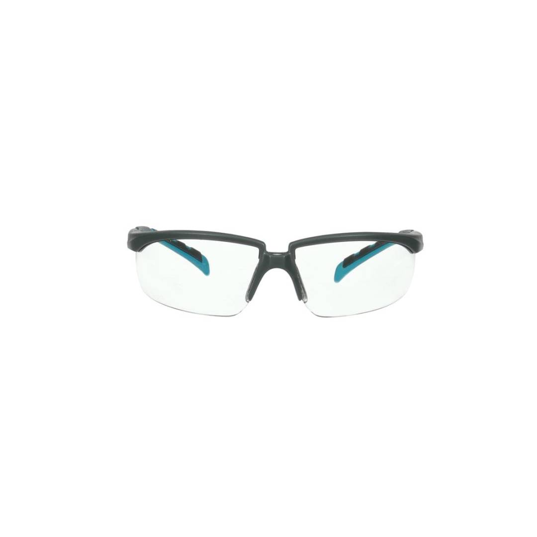 Glasses Safety Clear Anti-Fog Anti-Scratch Lens Grayblue-Green Temple Solus 2000 Series
