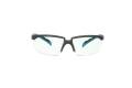 Glasses Safety Clear Anti-Fog Anti-Scratch Lens Grayblue-Green Temple Solus 2000 Series
