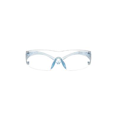 Glasses Safety Clear Anti-Scratch Lens Scotchgard Anti-Fog Coating Ice Blue Temples Securefit 300 Se