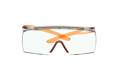 Glasses Safety Clear Otg Anti-Fog Anti-Scratch Lens Orange Temple Securefit 3700 Series