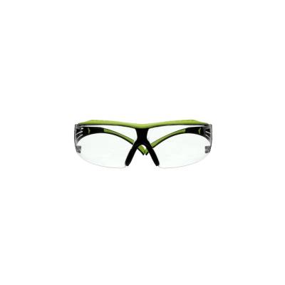 Glasses Safety Clear Anti-Fog Anti-Scratch Lens Green Black Frame Securefit 400 Series Glasses Safety Clear Anti-Fog Anti-Scratch Lens Green Black Frame Securefit 400 Series