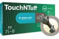 Glove Disposable X-Large Nitrile Touch N Tuff Gray 5 Mil Powder-Free Tex Tured Ansell Grip Technolog