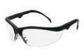Glasses Safety Magnifier Black Frame Dual Bi-Focal 1.0 Clear Lens K3H