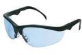 Glasses Safety Black Matte Frame Light Blue Lens Ratchet Temple Klondike Plus