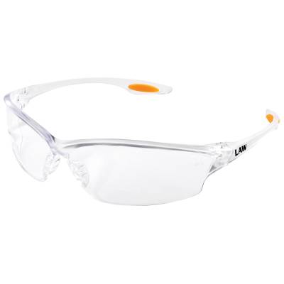 Glasses Safety Clear Temple Clear Anti-Fog Lens Orange Tpr Temple Inserts Law 2