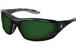 Glasses Safety Black Frame Green 5.0 Filter Lens Gray Tpr Temple With Removable Foam Gasket Reaper