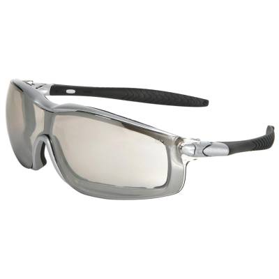 Glasses Safety Silver Frame Indooroutdoor Clear Mirror Anti-Fog Lens Adjustable Strap Tpr Temple Sl Glasses Safety Silver Frame Indooroutdoor Clear Mirror Anti-Fog Lens Adjustable Strap Tpr Temple Sl