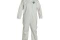 Coverall X-Large Proshield Nexgen White Serged Seam With Collar Front Zipper Open Wrist & Ankle 25
