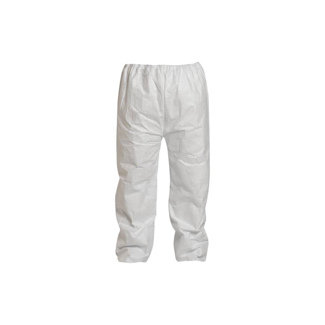 Pant Large Tyvek White Serged Seam With Elastic Waist Open Ankle 50Ca