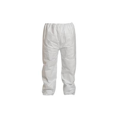 Pant Medium Tyvek White Serged Seam With Elastic Waist Open Ankle 50Ca