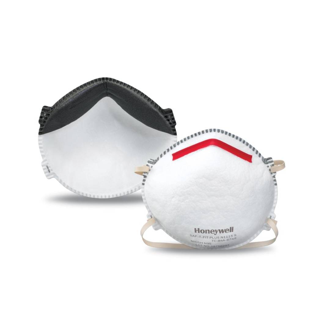 Respirator Disposable Particulate Small N95 Saf-T-Fit Plus Standard With Red Nose Bridge & Boomera