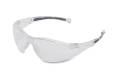 Glasses Safety Clear Anti-Scratch A800 Clear Frame Padded Temple Inserts Wrap-Around Single Non-Slip