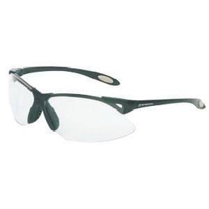 Glasses Safety Clear Anti-Scratch Anti-Fog A900 Black Polycarbonate Frame Padded Temple Inserts Spat