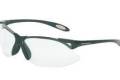 Glasses Safety Silver Mirror Anti-Scratch A900 Black Polycarbonate Frame Padded Temple Inserts Spatu