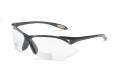 Glasses Safety Magnifier Clear +2.5 Diopter Anti-Scratch A900 Black Polycarbonate Frame Padded Templ