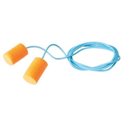 Earplug Corded Single Use Firmfit Cylinder Shape Tpe Foam With Pvc Cord 100 Pair Per Box