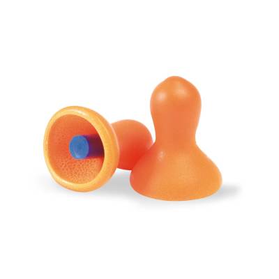 Earplug Uncorded Multiple Use Quiet Bell Shape Molded Foam 1 Pair Per Flip Top Box 100 Pair Per Box