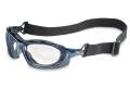 Glasses Safety Clear Seismic Uvextreme Anti-Fog Metallic Blue Frame Sealed Cushioned Flame-Resistant