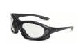 Glasses Safety Clear Seismic Reader +2.5 Diopter Uvextreme Anti-Fog Black Frame Cushioned Flame-Resi