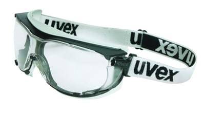 Goggles Clear Carbonvision Dura-Streme Anti-Fog Hardcoat Blackgray Frame Fabric Band