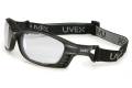 Glasses Safety Clear Lens Matte Black Frame Anti Fog Coating Uvex Livewire