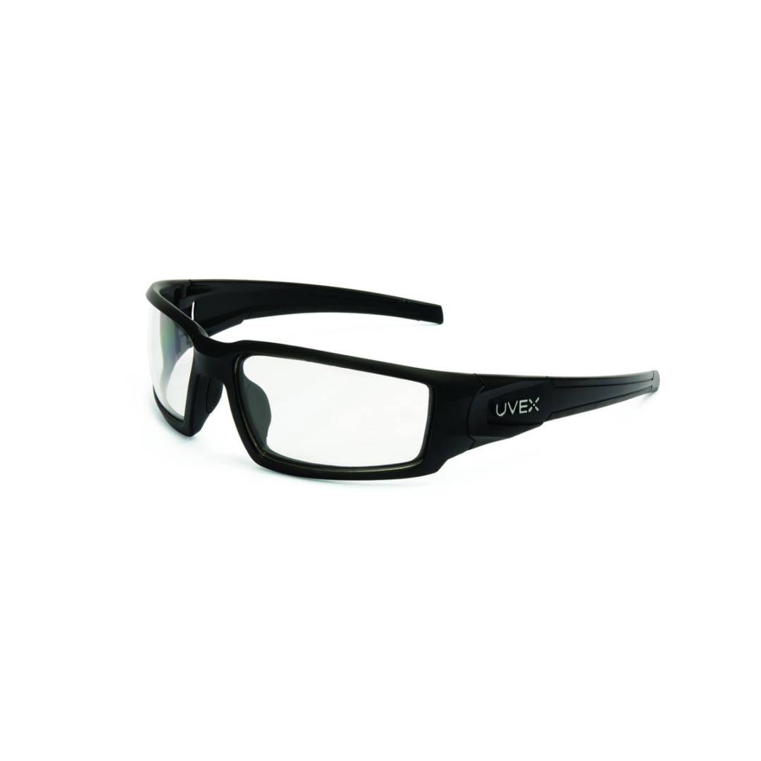 Glasses Safety Black Clear Hs Coating