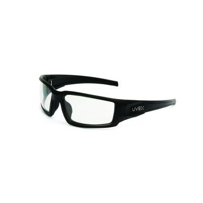 Glasses Safety Black Clear Hs Coating