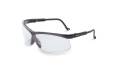 Glasses Safety Clear Genesis Ultra-Dura Anti-Scratch Hardcoat Black Frame Adjustable Temple Spatulit