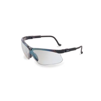 Glasses Safety Sct-Reflect 50 Ultra-Dura Genesis Black Frame Adjustable Temple Spatulite Wrap-Around