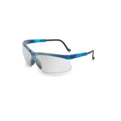 Glasses Safety Sct-Reflect 50 Genesis Ultra-Dura Vapor Blue Frame Adjustable Temple Spatulite Wrap-A