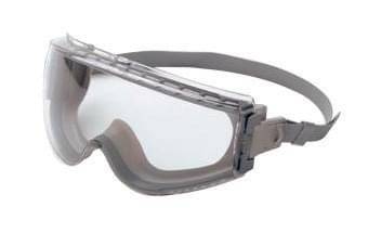 Goggles Chemical Splash Clear Stealth Uvextreme Gray Frame Neoprene Headband Goggles Chemical Splash Clear Stealth Uvextreme Gray Frame Neoprene Headband