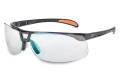 Glasses Safety Sct-Reflect 50 Protege Ultra-Dura Metallic Black Frame Tip Pads Cushioned Straight Fl