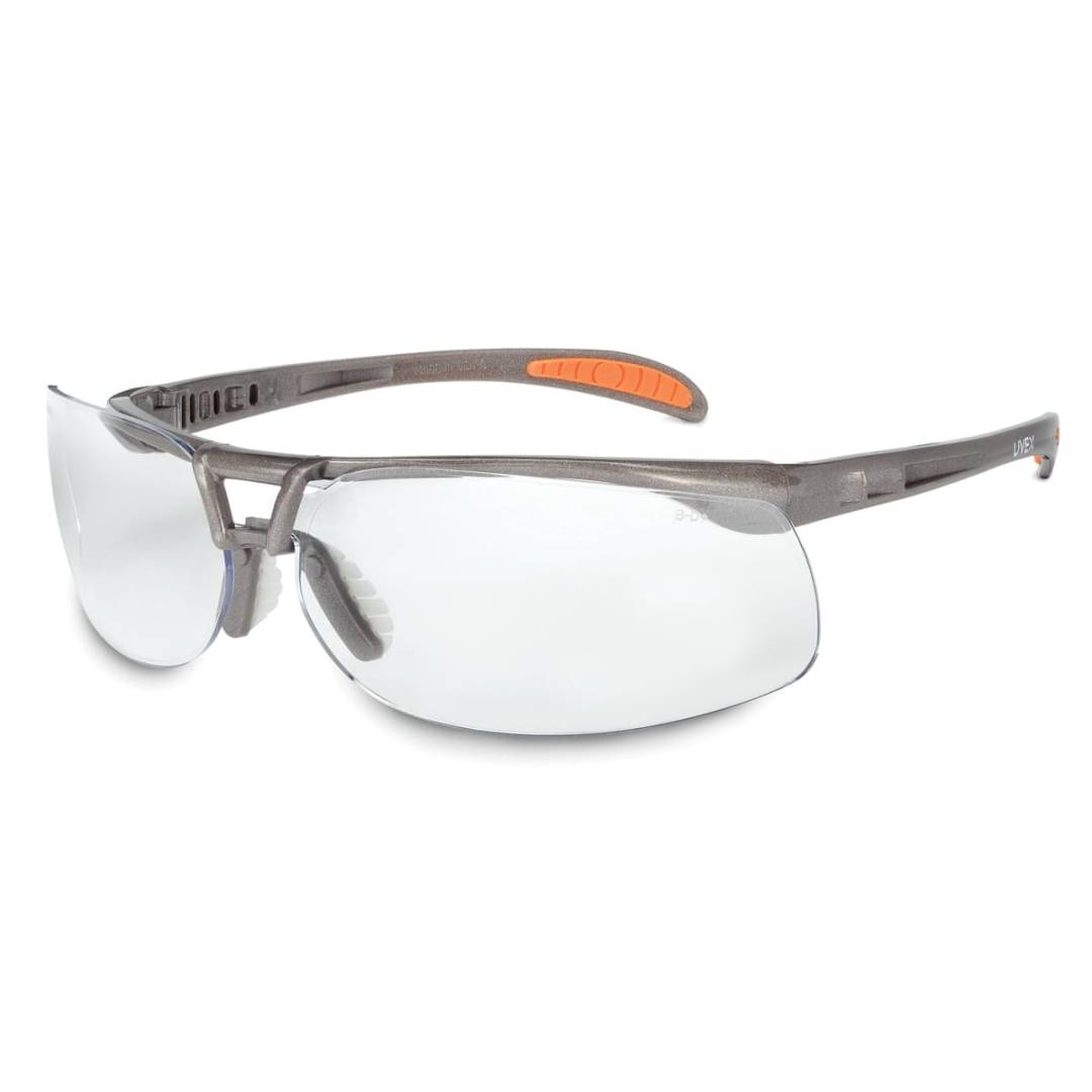 Glasses Safety Clear Protege Uvextreme Anti-Fog Sandstone Frame Tip Pads Cushioned Straight Floating