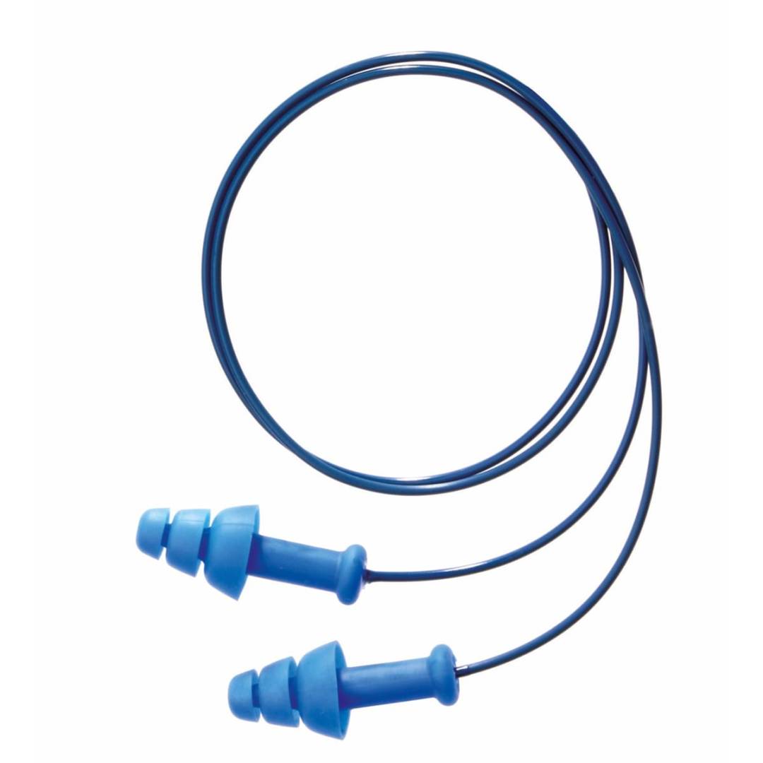 Earplug Corded Multiple Use Smartfit 3-Flange Tpe Thermoplastic Elastomer Molded With Detachable Pol