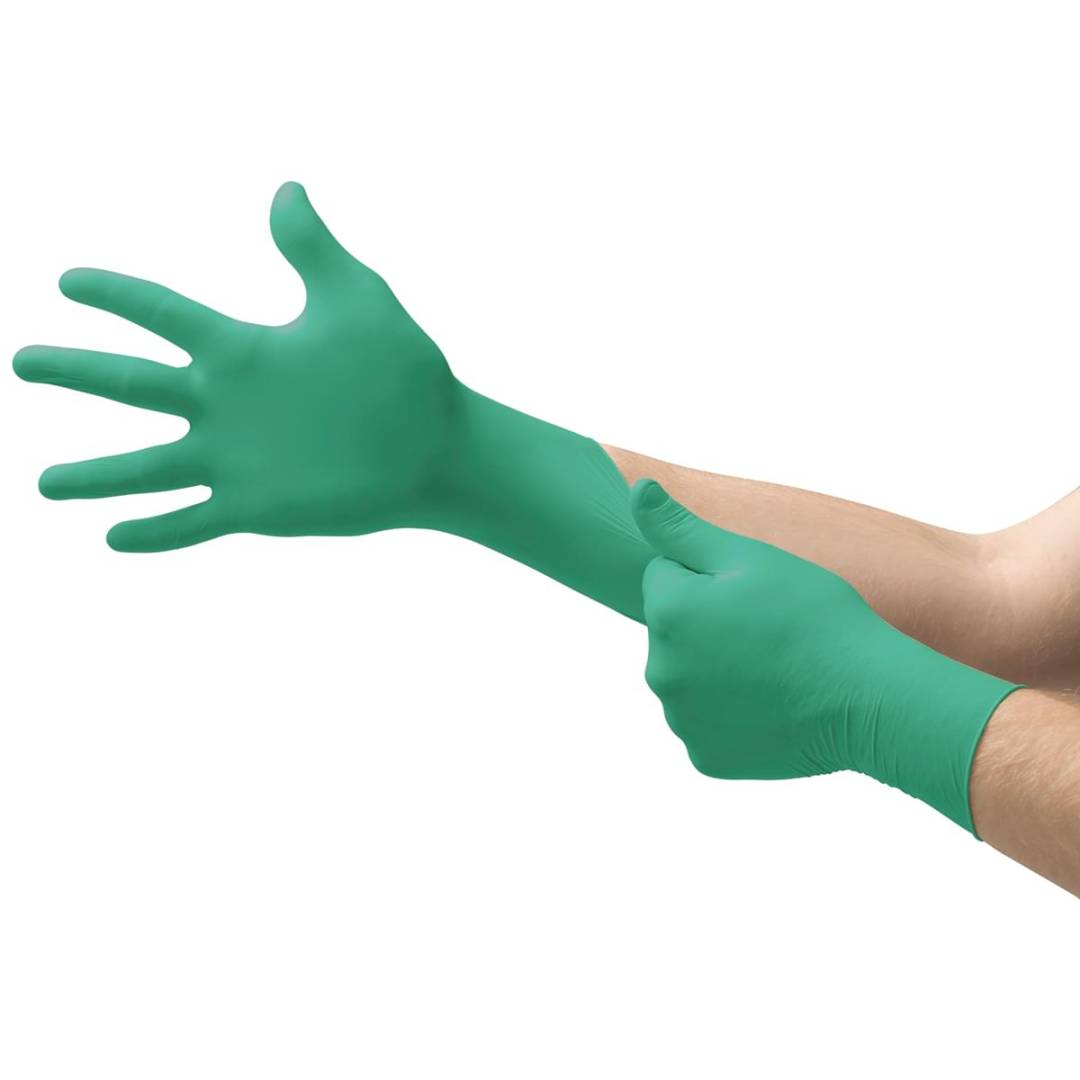 Glove Disposable Microflex 93-850 Size 7.5 - 8.0 (Medium) 4.7 Mil Nitrile Powder-Free Chlorinated 9.