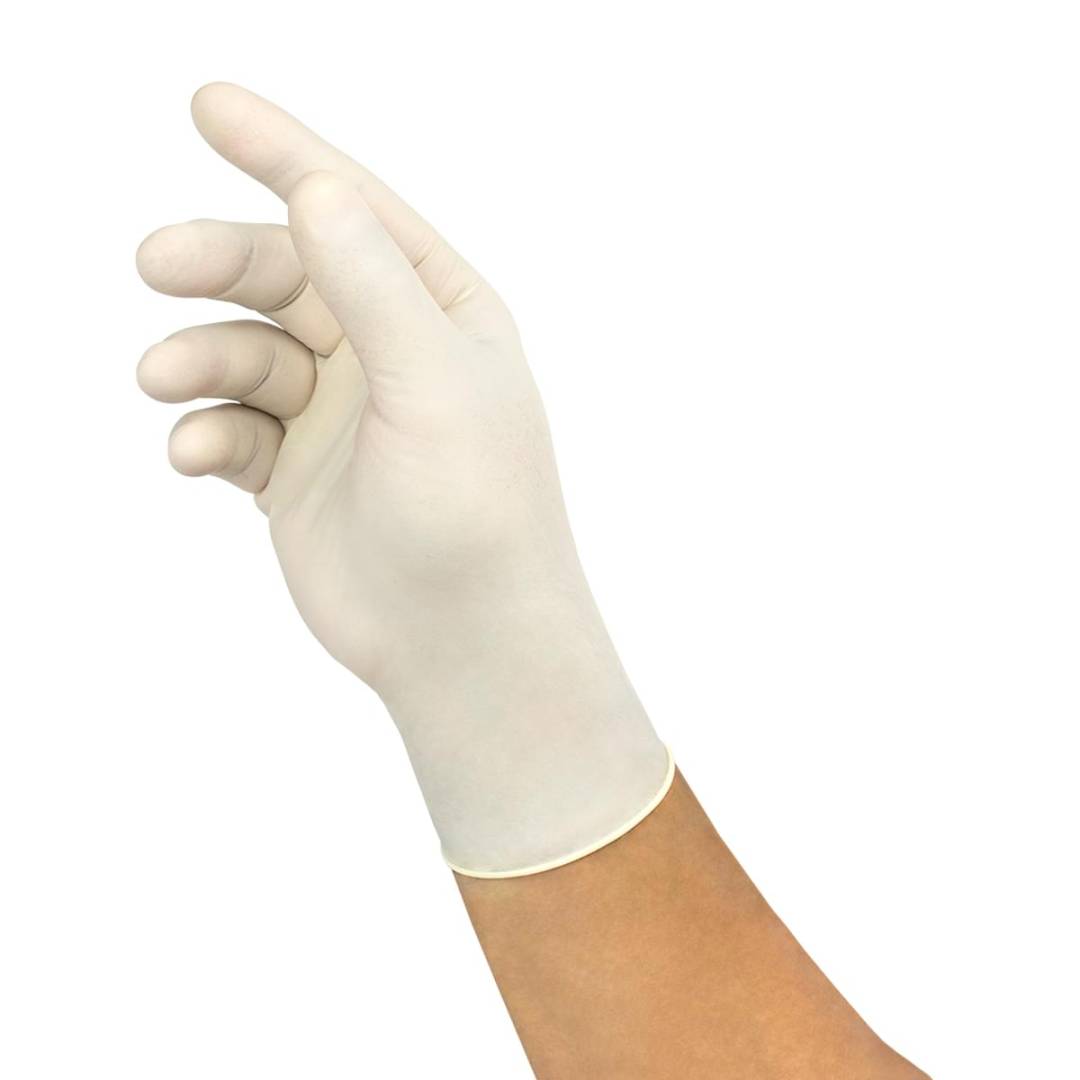Glove Disposable Exam Latex Powder Free X-Large 9.8' 5.1 Mil Palm 6.3 Mil Finger 3.9 Mil Cuff Polyme