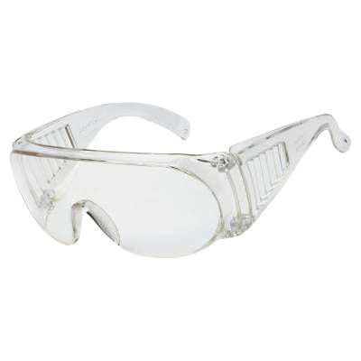 Glasses Safety Clear Visitor Spec Clear Sideshield Wrap-Around Single Ansi Z87+