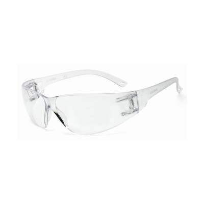 Glasses Safety Clear Anti-Scratch Classic Unframed Clear Flexible Temple Wrap-Around Single Ansi Z87