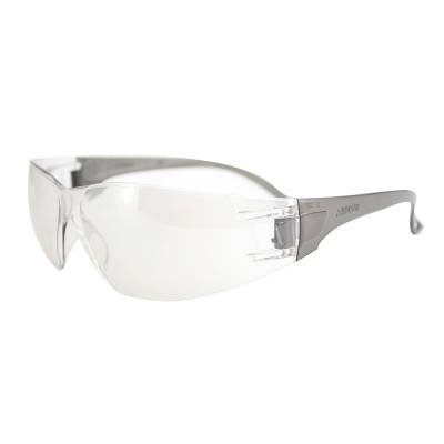 Glasses Safety Indooroutdoor Clear Anti-Scratch Classic Unframed Charcoal Flexible Temple Wrap-Arou