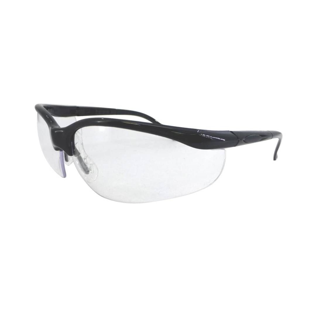 Glasses Safety Clear Anti-Fog Motion Vs-1062 Black Adjustable Temple 12Box 144Case