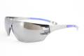 Glasses Safety Silver Mirror Cobalt Vs-9710 Charcoal 12Box 144Case