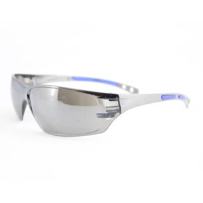 Glasses Safety Silver Mirror Cobalt Vs-9710 Charcoal 12Box 144Case