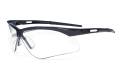 Glasses Safety Clear Anti-Scratch Premier Black Temple Grips Sideshield Wrap-Around Dual Nose Pads A