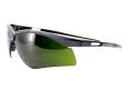 Glasses Safety Green Shade 5.0 Premier Ir Black Temple Grips Sideshield Wrap-Around Dual Nose Pads A