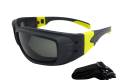 Glasses Safety Foam Lin Gyaf Lens Black & Yellow Temple With Extra Strap