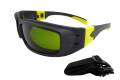Glasses Safety Foam Lin 3.0Af Lens Black & Yellow Temple With Extra Strap