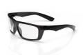 Glasses Safety Clear Hardcoated Lens Flat Black Frametemples Dynamo Series